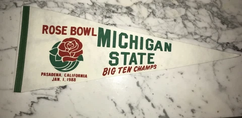 MICHIGAN STATE 1988 ROSE BOWL PENNANT Cover