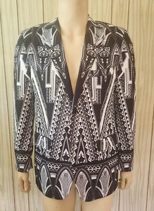 sport coat 40R Art Deco black white - Picture 1 of 11