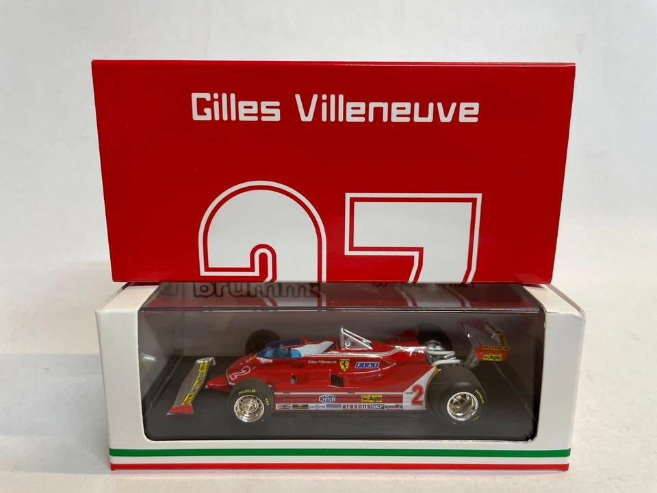 Brumm Ferrari 312 T5 #2 Gilles Villeneuve GP Brasile 1980 1/43 R575UP22 - Immagine 1 di 4