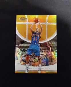 2005-06 Topps Finest Jamal Crawford Gold Refractor Knicks 12/39