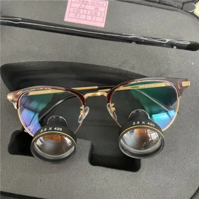 2.5X Binocular Dentist Magnifying Glass Metal Frame TTL Dental Loupe  - Imagen 1 de 4