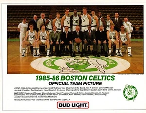 1985 1986 BOSTON CELTICS  8X10 TEAM PHOTO NBA HOF  BASKETBALL USA - Picture 1 of 1