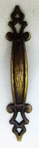 Spanish Colonial French Provincial Cabinet Handle Drawer pull brass 3"centers - Picture 1 of 7