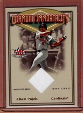 Albert Pujols Fleer Tradition Diamond Immortality Jersey card Angels Cardinals