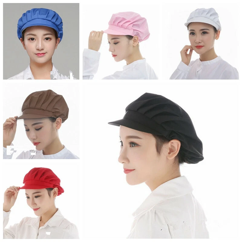 Cook Men Women Kitchen Baker Chef Elastic Cap Dustproof Hat Catering Full Cloth - Image 1 of 1