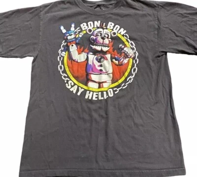 Five Nights At Freddys Tee Shirt Boys Xl L Sister Location Funtime Freddy FNAF - Image 1 of 4