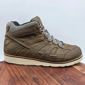 Merrell Moab 2 Mid Craft Boots Men's 10 Brown Leather Hiking Vibram Waterproof - Picture 1 of 11