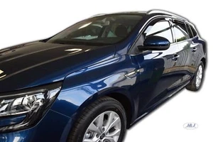 Wind Deflectors Fits Renault Megane Mk4 2016-2024 2-Pcs Set Tinted Heko - Picture 1 of 11