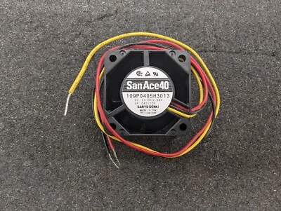 New, Sanyo Denki, 109P0405H3013, FAN AXIAL 40X28MM BALL 5VDC WIRE - Image 1 of 3
