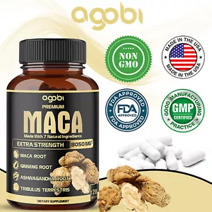 Agobi Maca 8050mg - Potenciador de testosterona, salud reproductiva, energía, resistencia - Imagen 1 de 12
