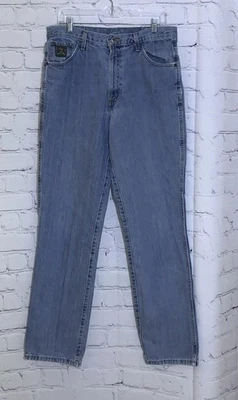 Jeans Cinch Para Hombre 34x34 Etiqueta Verde Calce Relajado Pierna Recta Azul Denim Foto 1 de 4