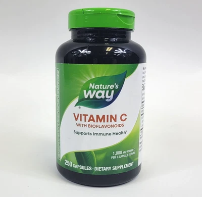 Nature's Way Vitamina C con Bioflavonoides - Fuerza Extra (1000mg) 250 vcaps Foto 1 de 3