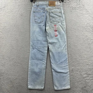 Vintage 90s Levis 505 Jeans Youth Size 25x28 Regular Fit Orange Tab Made In USA - Bild 1 von 11