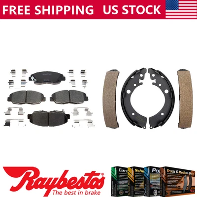 Kit pastillas de freno y zapatas de freno delanteras traseras de cerámica para Honda Civic 1996-2005 Foto 1 de 4