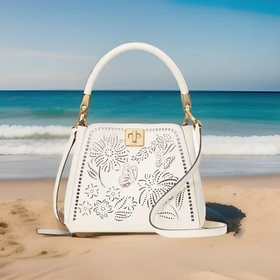 Kate Spade Butterfly Phoebe Cut Out Perforated Small Top Handle Satchel Bag - Image 1 of 4