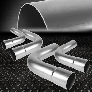 Tubo de escape 4 piezas 2,5" pulgadas OD HÁGALO USTED MISMO personalizado 90 grados acero suave mandril doblado - Imagen 1 de 6