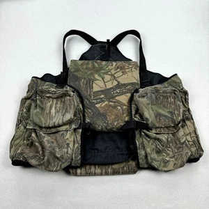 Vintage Hunting Vest Size XL Realtree Camo Turkey Hunting Seat Pad Pockets - Picture 1 of 6