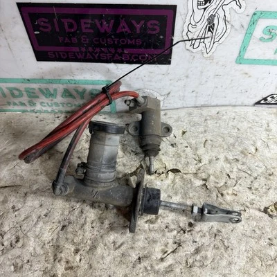 89-98 Nissan 240sx Clutch Master & Slave Cylinder w/ Stainless Hose Line S13 S14 - Image 1 of 4