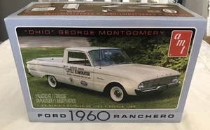 AMT 1960 Ford Ranchero Ohio George Montgomery 1:25 Plastic Model Kit Open Box - Bild 1 von 6
