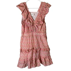Tuckernuck Hyacinth House Floral April Mini Dress Size M Ruffle Dainty Romantic - Picture 1 of 10
