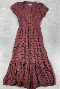 Anthropologie Somerset Maxikleid Damen Medium Eyelet Edition Braun - Bild 1 von 13