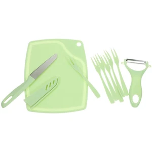 Set Tagliere Frutta Attrezzatura Cucina Campeggio Tappetino Flessibile - Foto 1 di 12