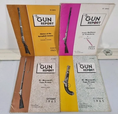 The Gun Report Magazine Lot x4 1965 Vintage Firearm History Issues Springfield - Image 1 of 4