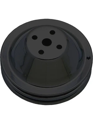 Trans-Dapt Water Pump Pulley V-Belt 2 Groove 6.400 in Diameter Steel Bla (8601) - Image 1 of 4