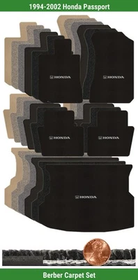 Juego de alfombrillas bereber personalizadas para Honda Passport 1994-2002 con logotipo (5 piezas) #RNN Foto 1 de 4