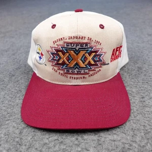 Vintage Pittsburgh Steelers Hat Cap Snap Back Super Bowl XXX AFC Champs NFL 90s - Picture 1 of 12