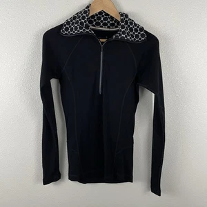 Suéter Térmico Smartwool Mujer M 1/4 Cremallera 10% Negro Merino - Imagen 1 de 4