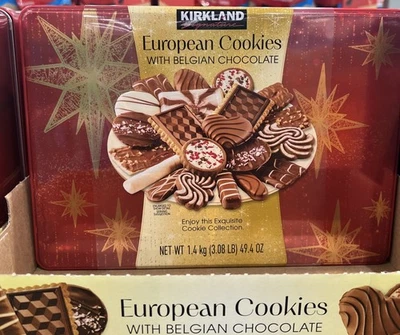 Kirkland Signature European Cookies Belgian Chocolate Assortment Biscuit 49.4 Oz