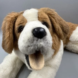 Large St Bernard Dog Plush 24" Realistic Stuffed Animal By Yomiko Russ Berrie - Picture 1 of 15