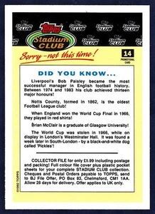 TOPPS 1992-STADIUM CLUB PROMOTION CARD-#14-DID YOU KNOW... - Picture 1 of 1