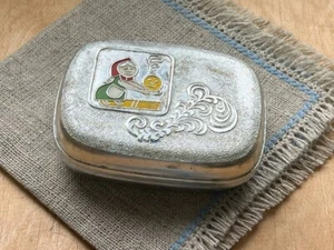 Vintage soap dish aluminum  KOLOBOK, antique soap dish USSR - Picture 1 of 13