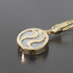 BVLGARI Optical Pendant Top Shell 18K Yellow gold 3.9g E1692 - Picture 1 of 6