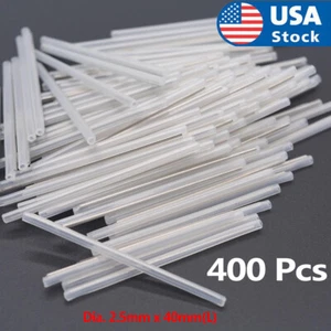 400 Stück Durchmesser 2,5 mm x 40 mm (L) Glasfaser Fusion Spleißhülse Stahlelement - Bild 1 von 4