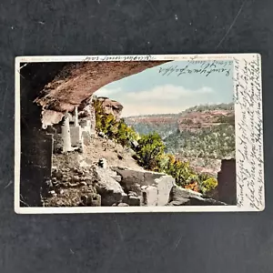 1902 UDB Detroit Photographic Postcard Homes of The Cliff Dwellers Arizona - Picture 1 of 3