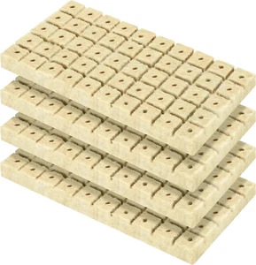 VIVOSUN 1" Rockwool Cubes,4 Sheets of 200 Plugs,for Rooting, Cuttings, Plants - Picture 1 of 7