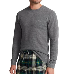 Polo Ralph Lauren PWLC2F Waffle Knit Long Sleeve Crew Shirt - Picture 1 of 9