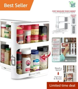 Efficient Modular Spice Rack for Organized Cabinets - Ideal for Spices & Crafts - Picture 1 of 11