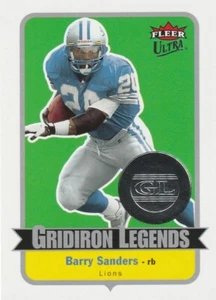 2007 Fleer Ultra Gridiron Legends Barry Sanders #GL-BS HOF FAST SHIPPING - Picture 1 of 2
