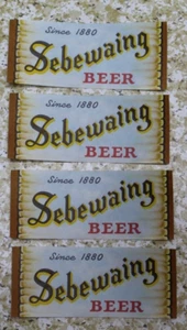 4 ORIGINAL VINTAGE SEBEWAING BEER SEBEWAING MI. LABEL NOS - Picture 1 of 4