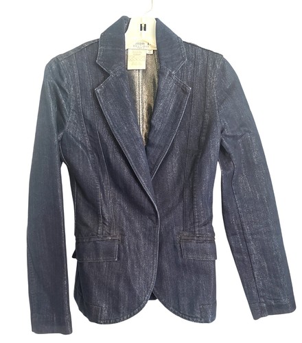 Giacca blazer donna denim Christian Dior Boutique taglia 32 piccola SM