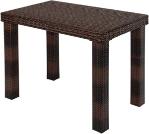 Outdoor Rattan Bar Table Patio Furniture Wicker Dining Table Conversation Table - Picture 1 of 7