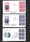 US+FDC++FIRST+DAY+COVERS+PRESIDENTS+1939+BOOKLET+PANES+LOT+OF+5