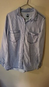 Old Navy L Mujer Gaberdine Lavado Ligero Manga L 2 Bolsillos 27 L 23 En la parte delantera - Imagen 1 de 24
