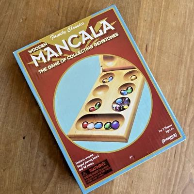 Wood MANCALA Folding Set Pressman Family Classics NEW - Image 1 of 2