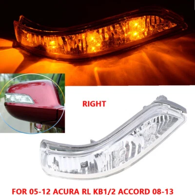 Mirror Turn Signal LED Light for 05-12 Acura RL KB1/2 Accord 2008-2013 Right  - Image 1 of 4
