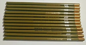 Dixon DTR Matite Riproduzione Traccia Disegno #7500 3H Una Dozzina Vintage - Foto 1 di 5
